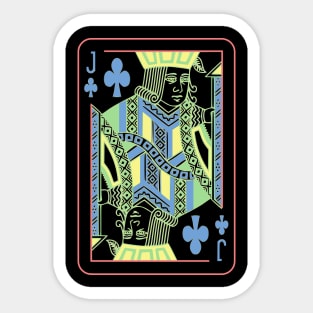 Jack of Clubs Night Mode Sticker